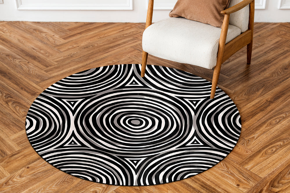 דגם ארמני PVC שטיח עגול