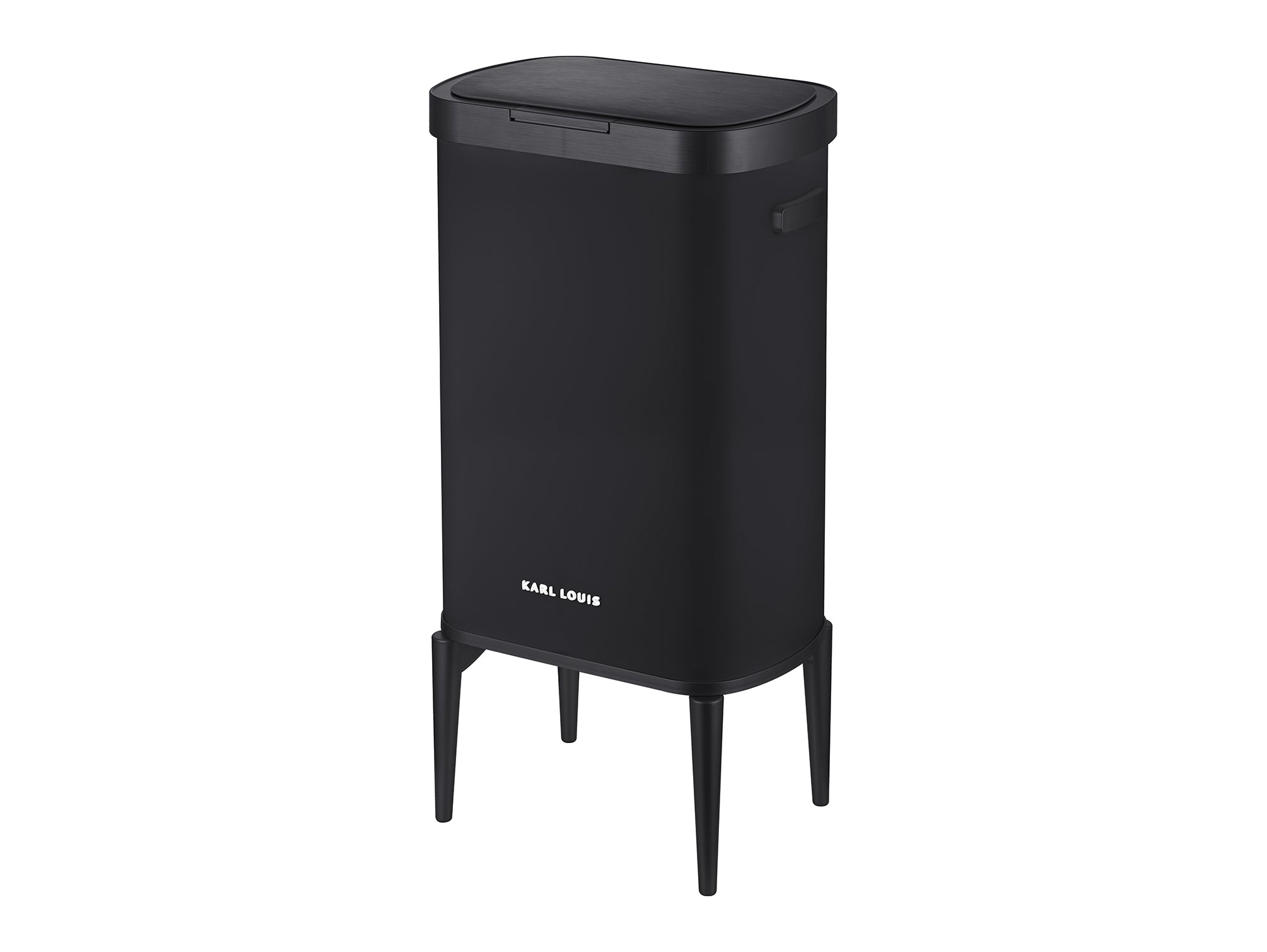 פח אשפה אוטומטי 55 ליטר שחור חלק