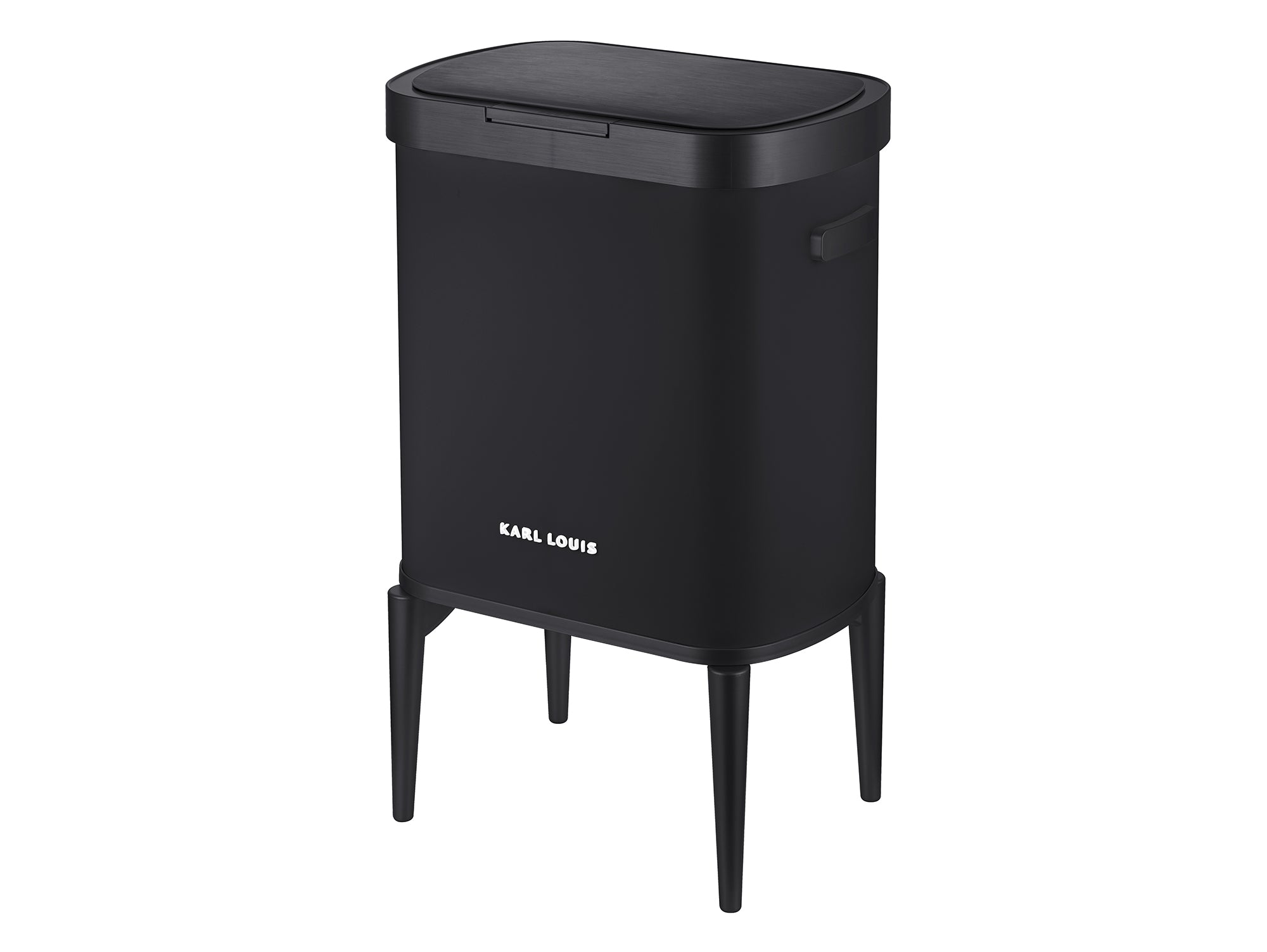 פח אשפה אוטומטי 33 ליטר שחור חלק