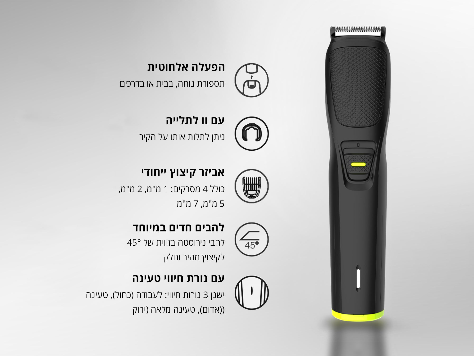 מכונת תספורת וגילוח לזקן
