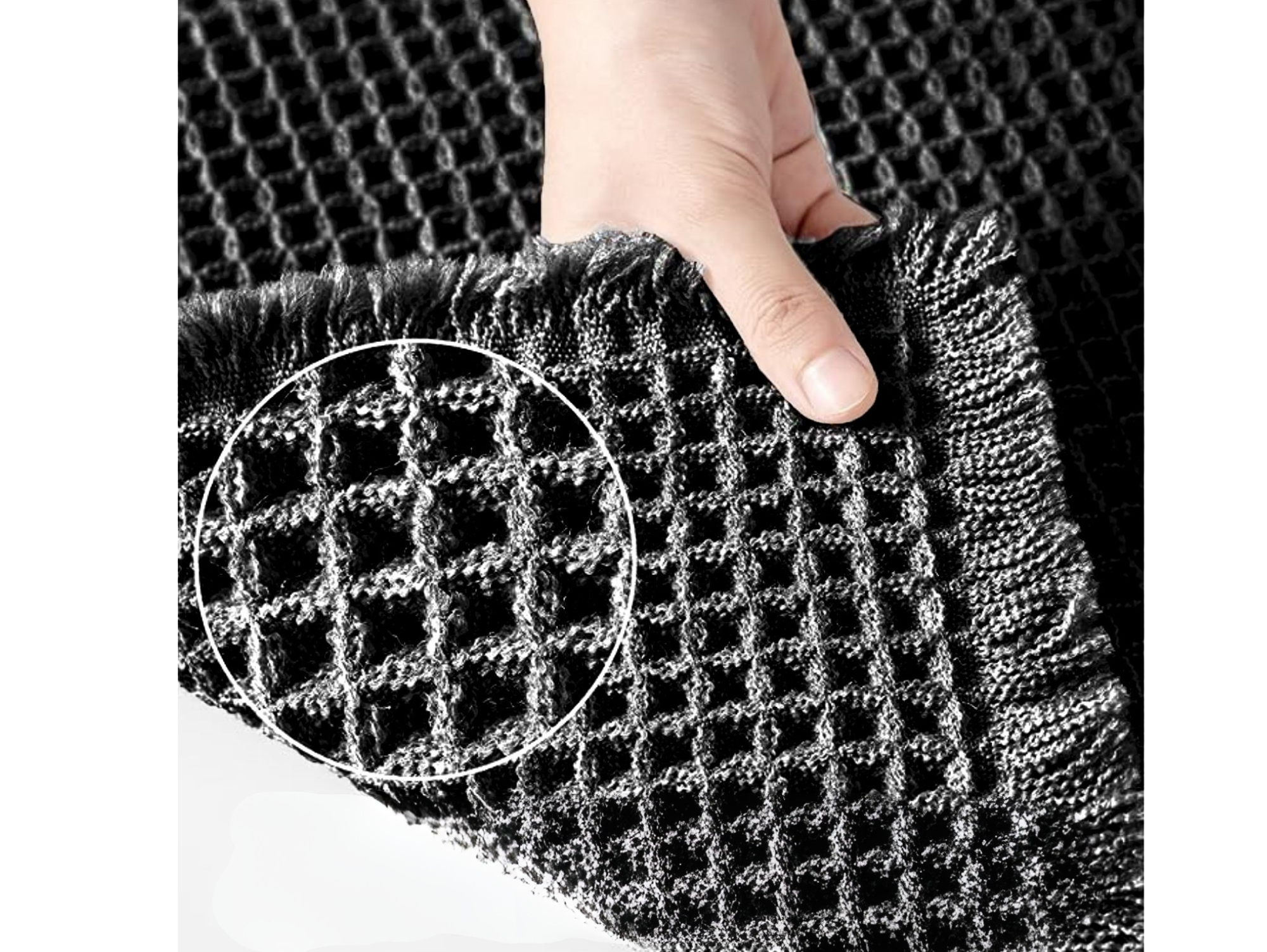 דגם וופל שחור