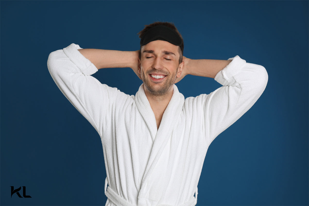 חלוק רחצה לגברים - לבן