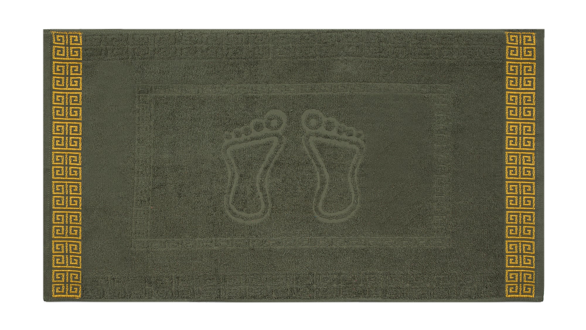 שטיחון מגבת ג'קארד מעוטר זהב